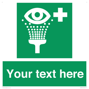 Custom Eye Wash Station Sign